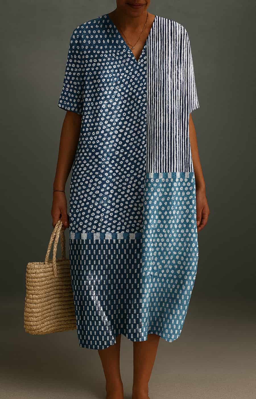 Aubrey - elegante vestido midi informal