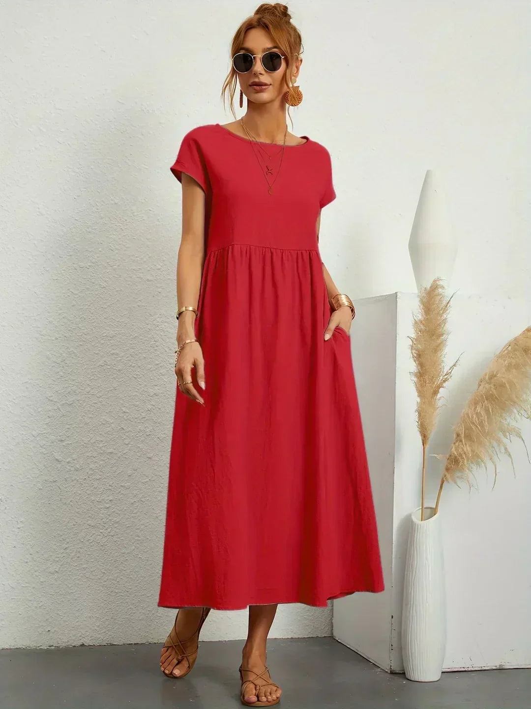 Therese - Vestido de verano con bolsillos