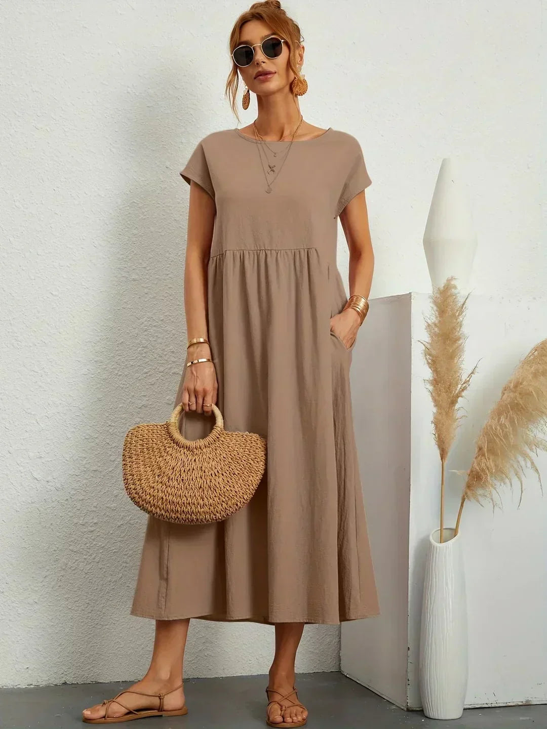 Therese - Vestido de verano con bolsillos