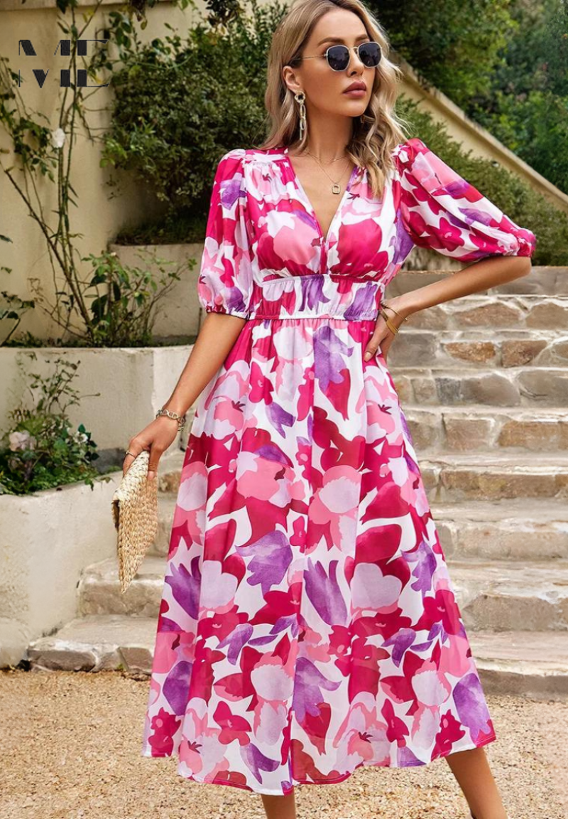 Flore – Elegante vestido floral