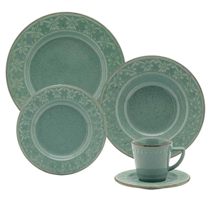 [30 PIEZAS] Juego de Vajilla de Cerámica + Set de individuales de mesa gratis
