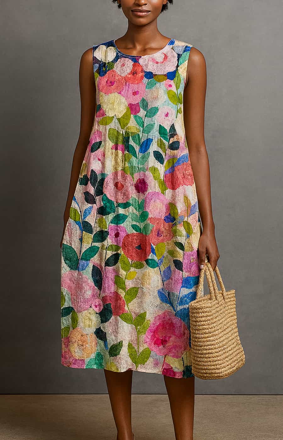 Aubrey - elegante vestido midi informal