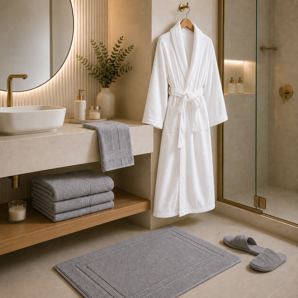[16 PIEZAS] Juego de Toallas Premium Estilo Hotel de Algodón Suave