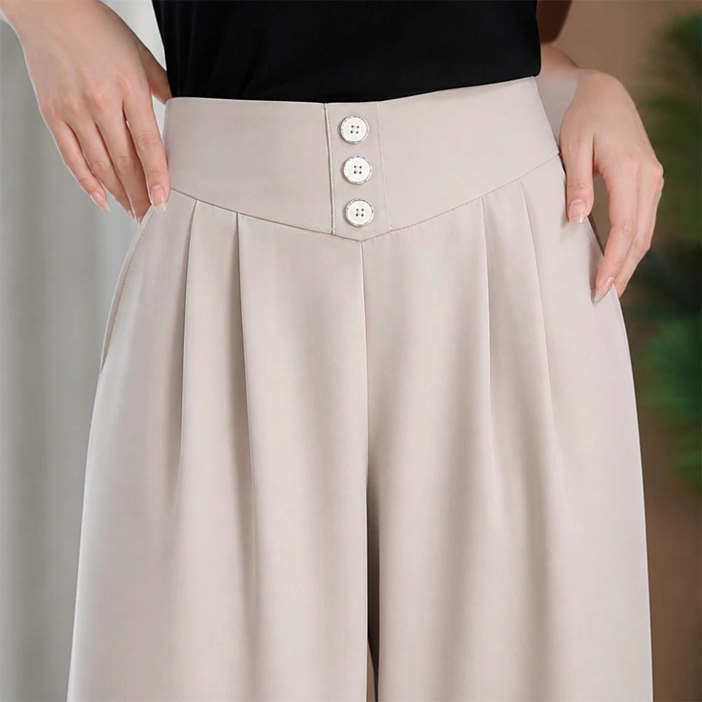 [COMPRÁ 2 Y LLEVÁ 3] Pantalón de Mujer en Seda Fría con Elastano + Neceser organizador de Regalo