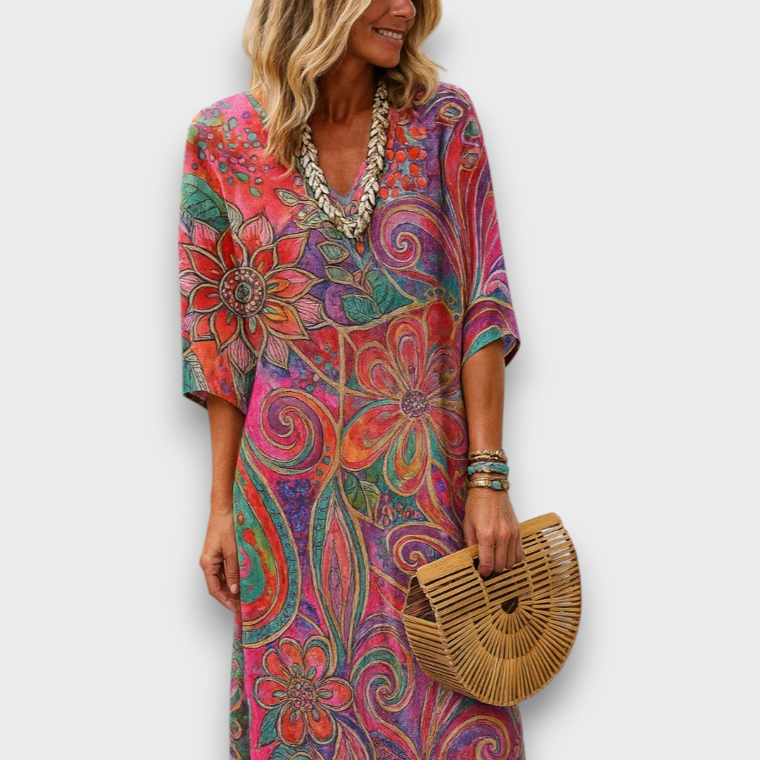 Geneva - elegante vestido floral informal
