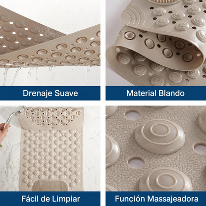 [COMPRÁ 1 Y LLEVÁ 2] Alfombra Antideslizante para Baño con Masaje + Set de Toallas Premium gratis