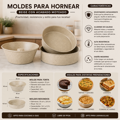 [17 PIEZAS] Juego de Ollas Antiadherentes de Aluminio + Set de silicona de Regalo