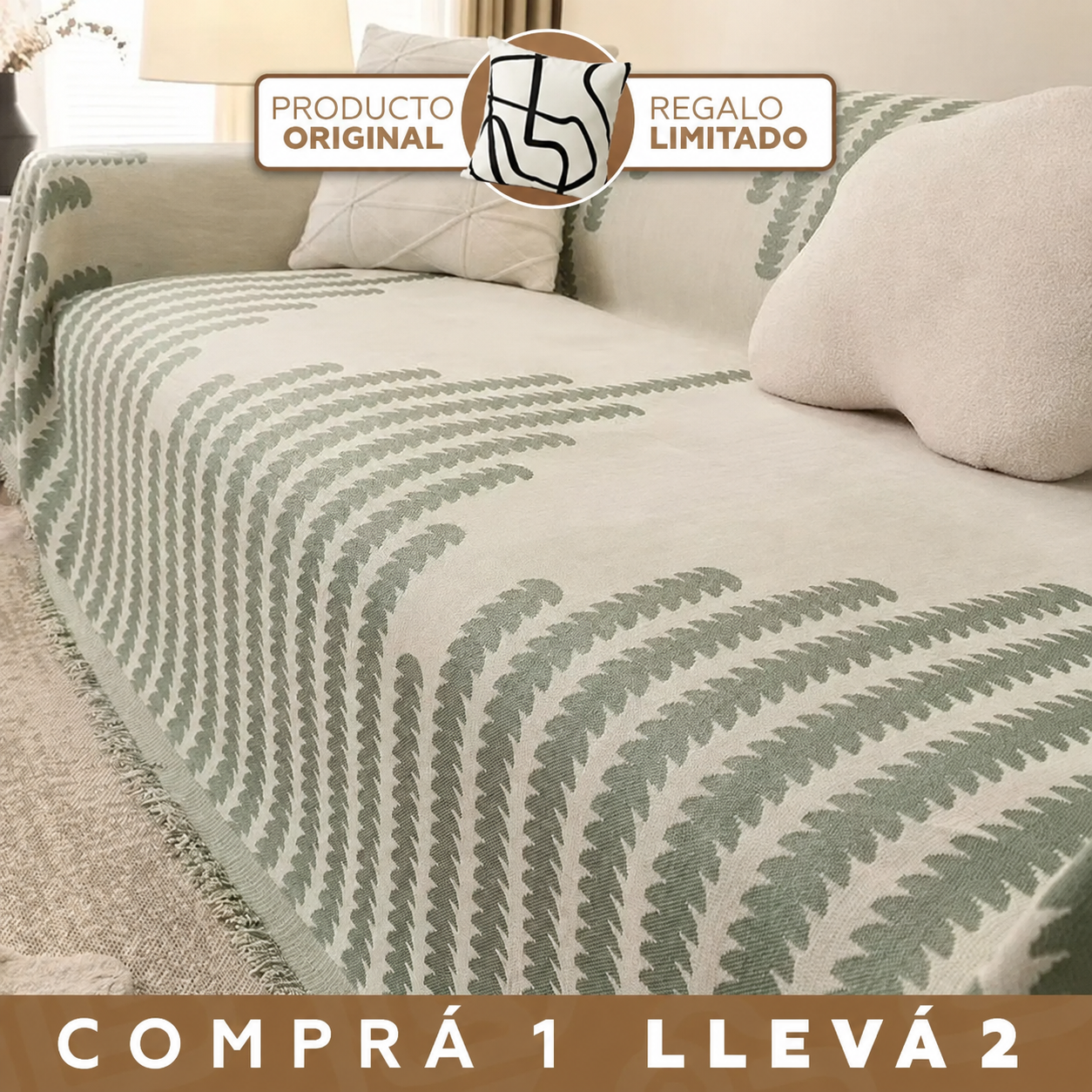 [Llevá 2 y pagá 1] Funda Verona para Sillón de Microfibra Premium — Estilo Moderno y Elegante + 2 almohadones GRATIS