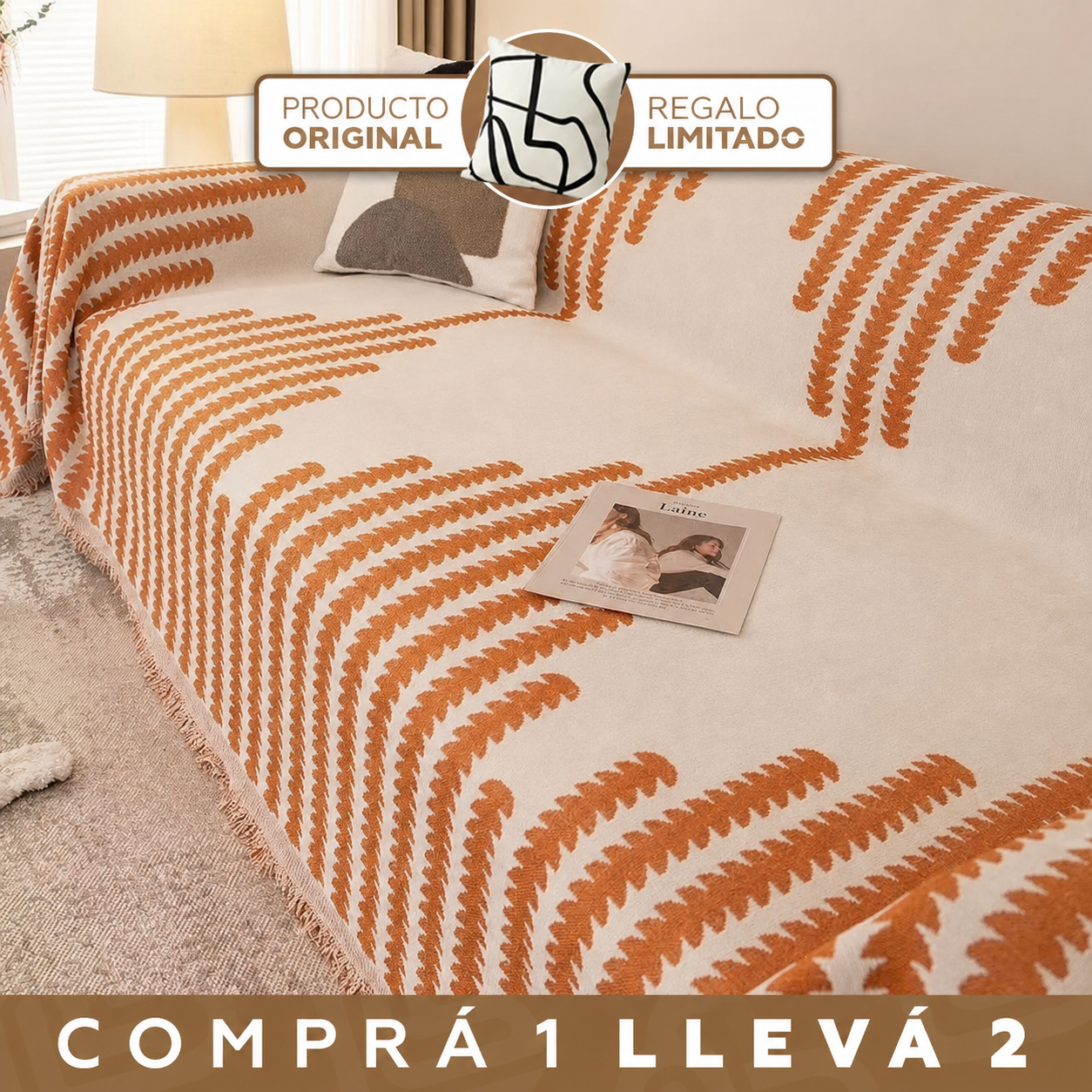 [Llevá 2 y pagá 1] Funda Verona para Sillón de Microfibra Premium — Estilo Moderno y Elegante + 2 almohadones GRATIS