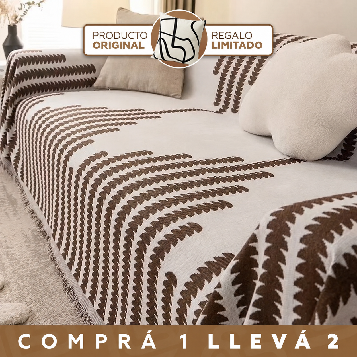 [Llevá 2 y pagá 1] Funda Verona para Sillón de Microfibra Premium — Estilo Moderno y Elegante + 2 almohadones GRATIS
