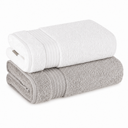 [8 PIEZAS] Juego de Toallas Premium 100% Algodón Peinado de 600 g/m² Estilo Hotel + 2 Batas de Baño de Regalo
