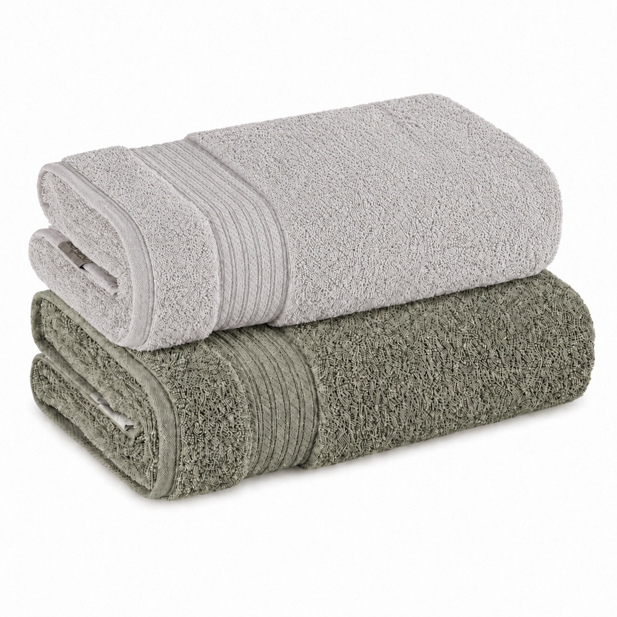 [8 PIEZAS] Juego de Toallas Premium 100% Algodón Peinado de 600 g/m² Estilo Hotel + 2 Batas de Baño de Regalo