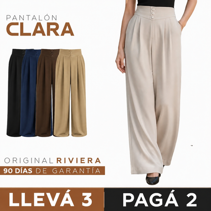 [COMPRÁ 2 Y LLEVÁ 3] Pantalón de Mujer en Seda Fría con Elastano + Neceser organizador de Regalo
