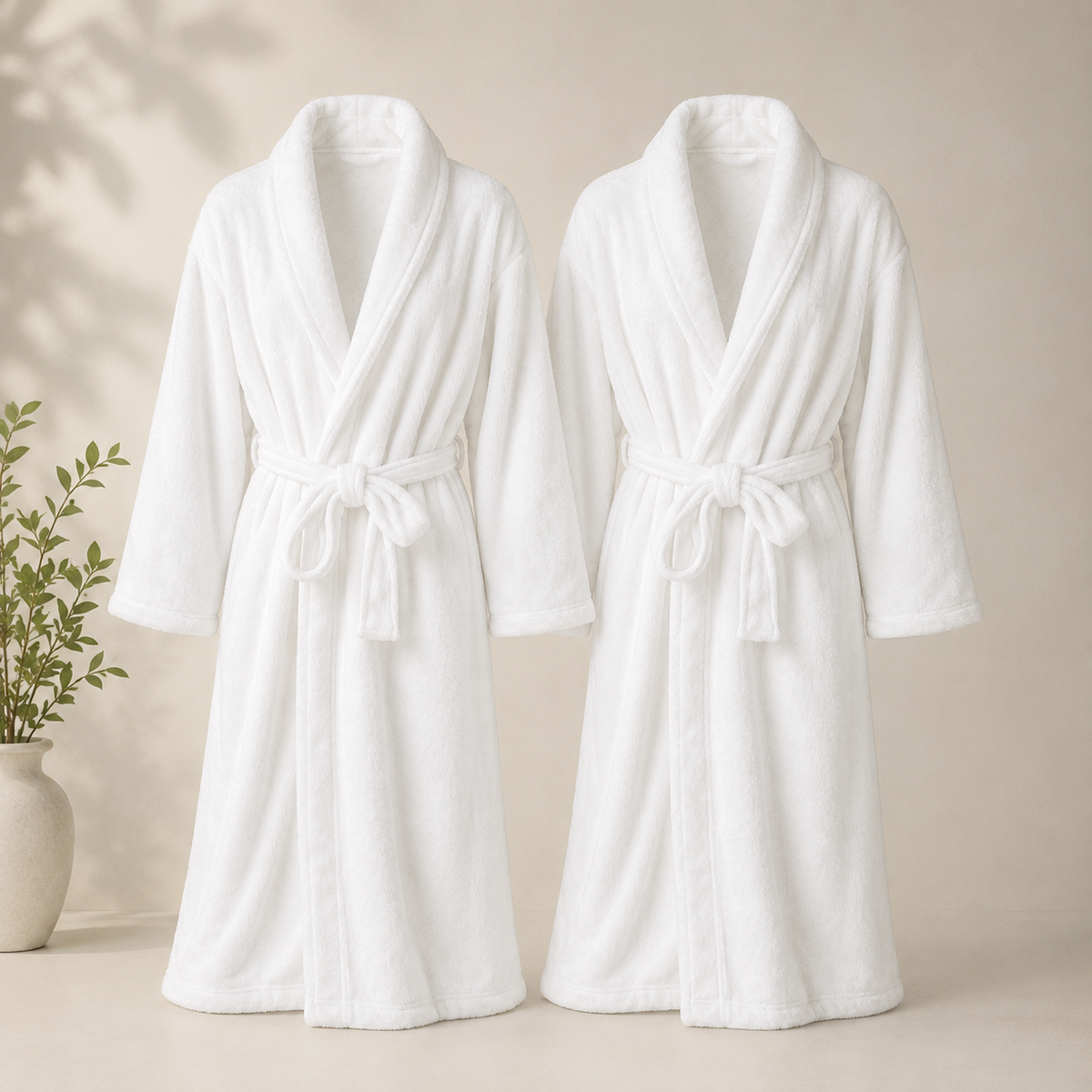[COMPRÁ 2 Y LLEVATE 4] Juego de Toallas Premium 100 % Algodón Estilo Hotel + Bata de Baño de Regalo
