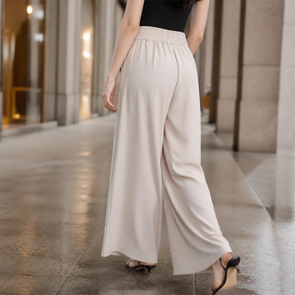 [COMPRÁ 2 Y LLEVÁ 3] Pantalón de Mujer en Seda Fría con Elastano + Neceser organizador de Regalo