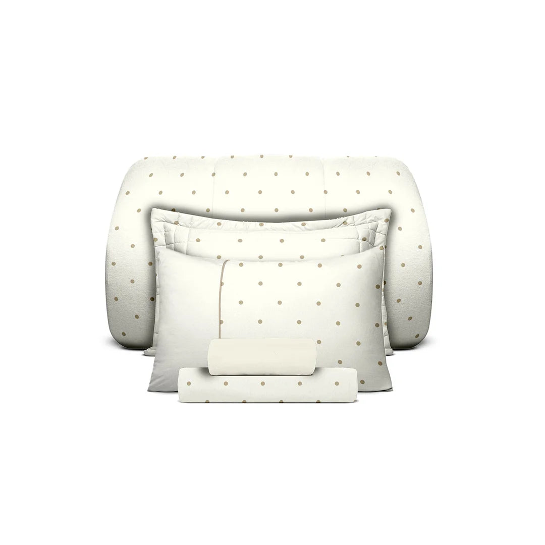 [7 PIEZAS] Juego de Cama de Algodón 100% Antialérgico + Set de Toallas Premium de Regalo