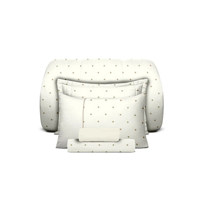 [7 PIEZAS] Juego de Cama de Algodón 100% Antialérgico + Set de Toallas Premium de Regalo