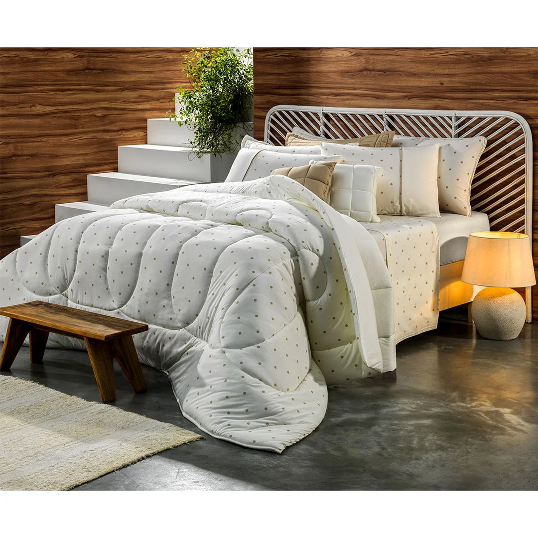 [7 PIEZAS] Juego de Cama de Algodón 100% Antialérgico + Set de Toallas Premium de Regalo