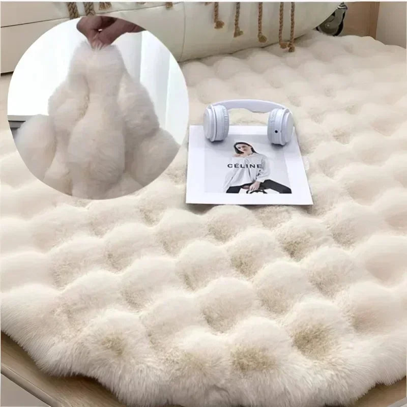 [COMPRÁ 1 Y LLEVÁ 2] Alfombra Redonda Aterciopelada + Manta de Peluche gratis