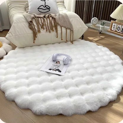 [COMPRÁ 1 Y LLEVÁ 2] Alfombra Redonda Aterciopelada + Manta de Peluche gratis